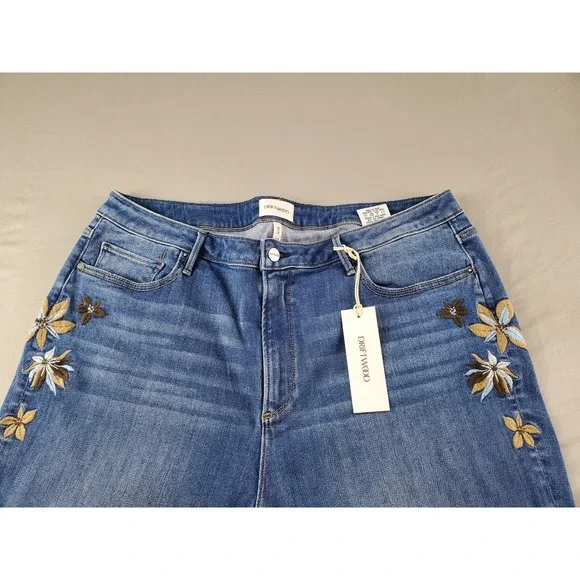 Driftwood Womens Jeans W40 L24 Petite Royce Straight Ankle  Indigo Detached - Picture 6 of 15